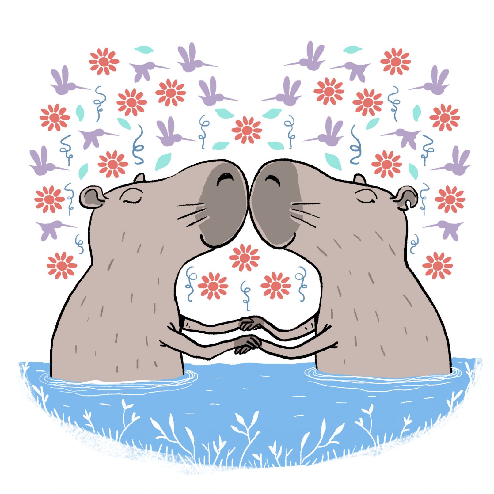 Projeto Capivara Quântica - Criação de mascote e ilustrações